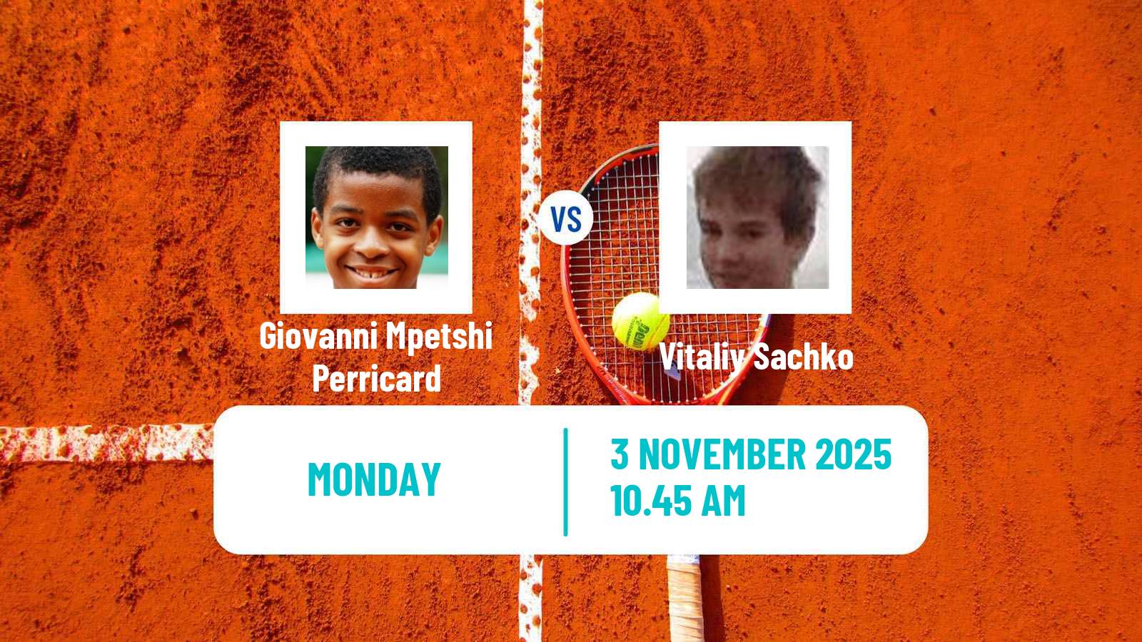 Tennis ATP Metz Giovanni Mpetshi Perricard - Vitaliy Sachko