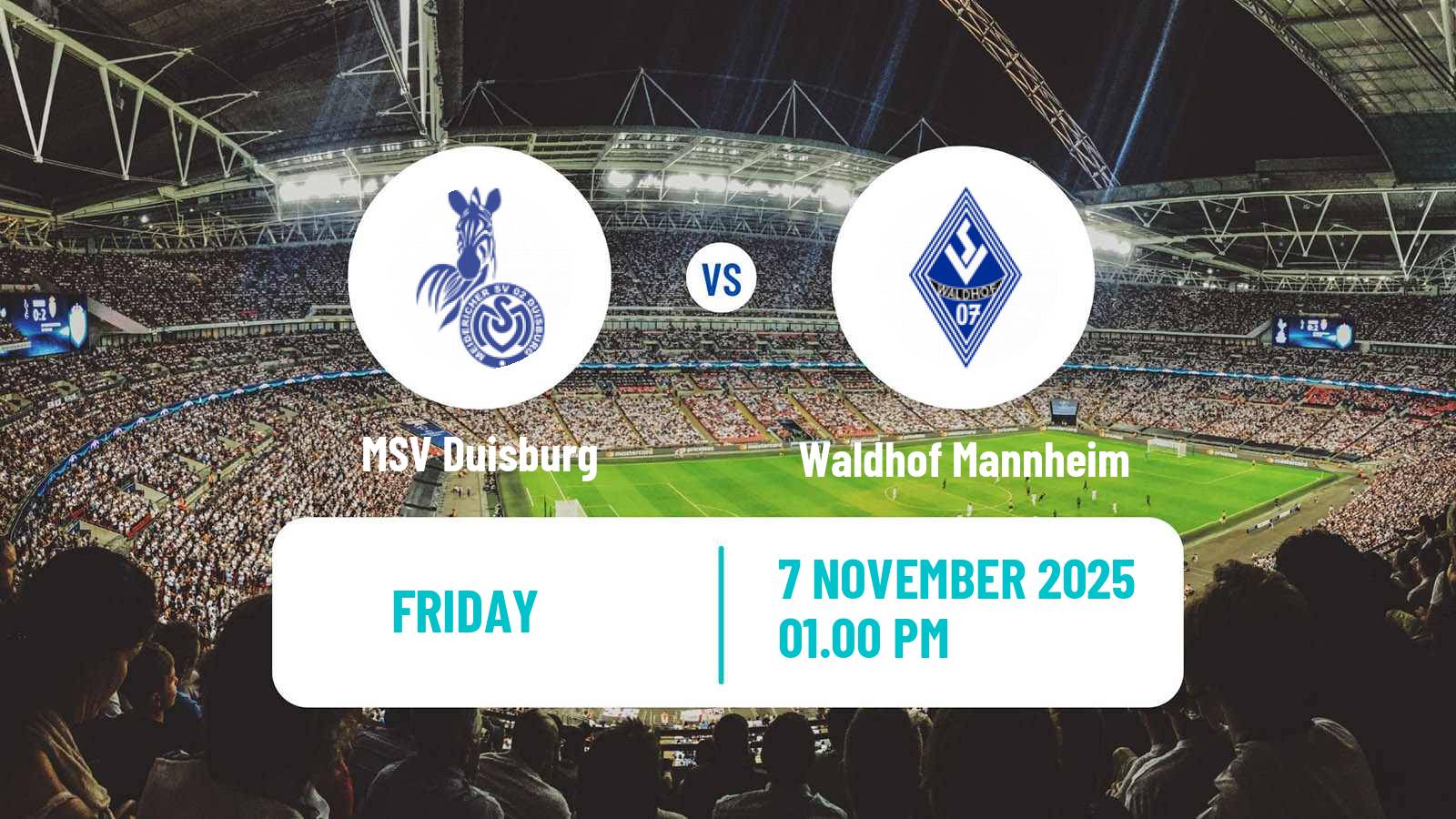 Football German 3 Bundesliga Duisburg - Waldhof Mannheim