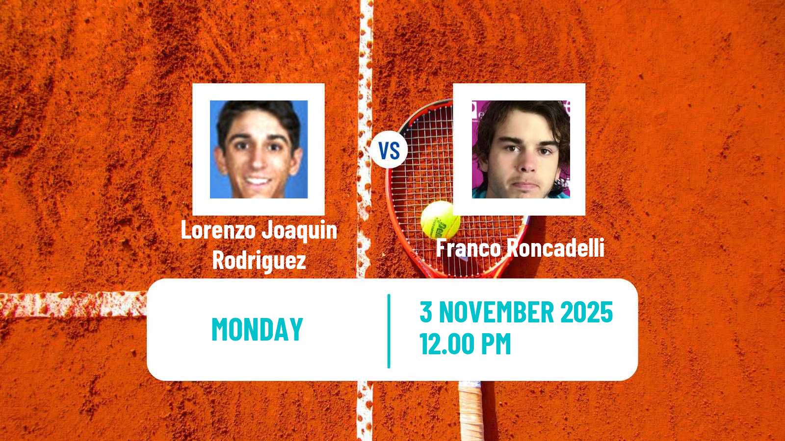 Tennis Lima 2 Challenger Men Lorenzo Joaquin Rodriguez - Franco Roncadelli