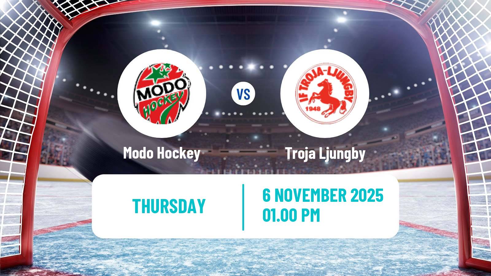 Hockey Swedish Hockey Allsvenskan Modo - Troja Ljungby