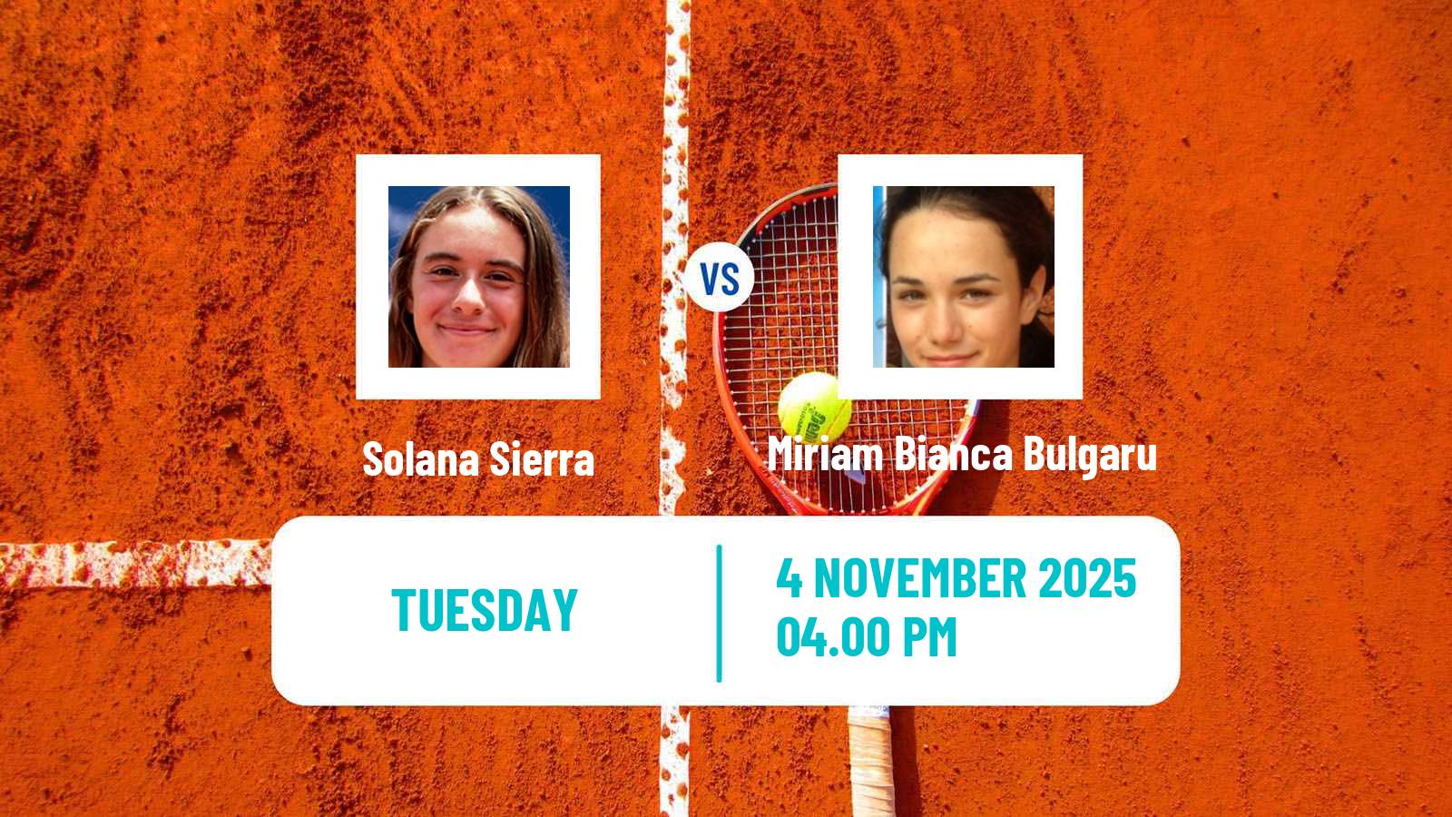 Tennis Tucuman Challenger Women Solana Sierra - Miriam Bianca Bulgaru