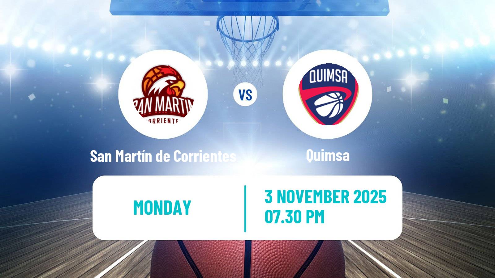 Basketball Argentinian LNB San Martín de Corrientes - Quimsa
