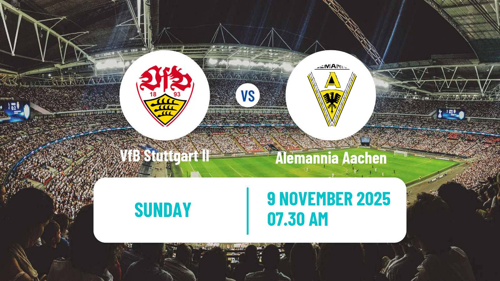 Football German 3 Bundesliga VfB Stuttgart II - Alemannia Aachen