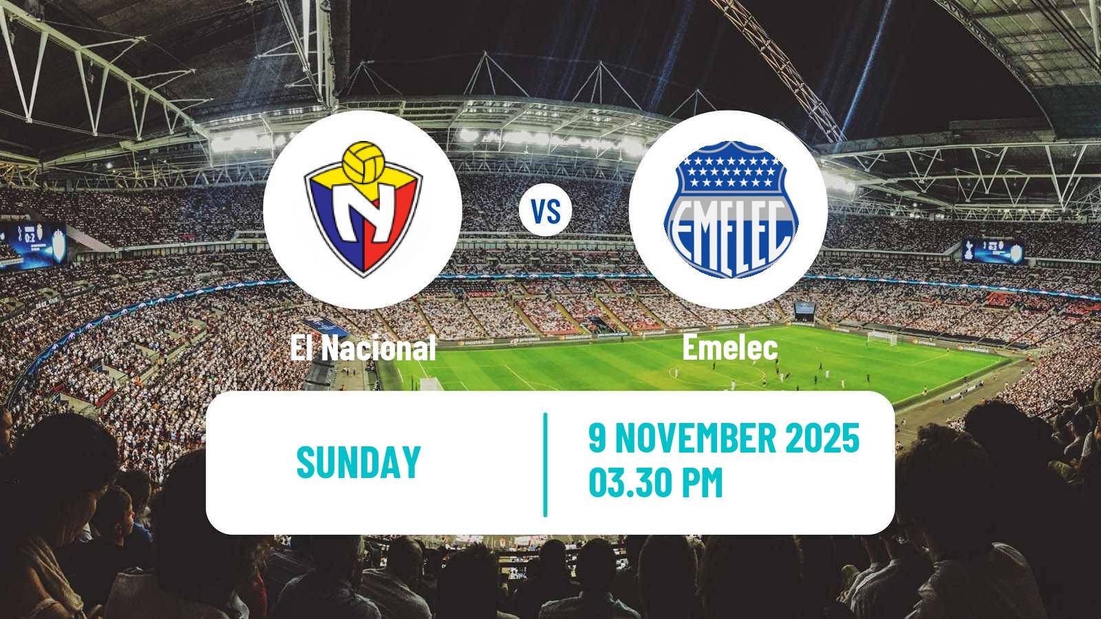 Football Ecuadorian Liga Pro El Nacional - Emelec