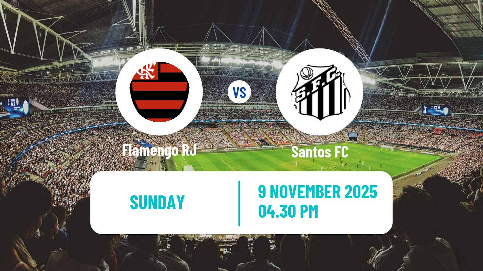 Football Brazilian Serie A Flamengo - Santos