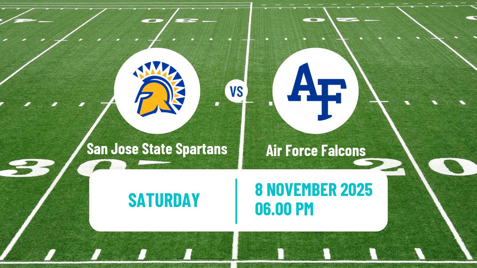 American football NCAA College Football San Jose State Spartans - Air Force Falcons
