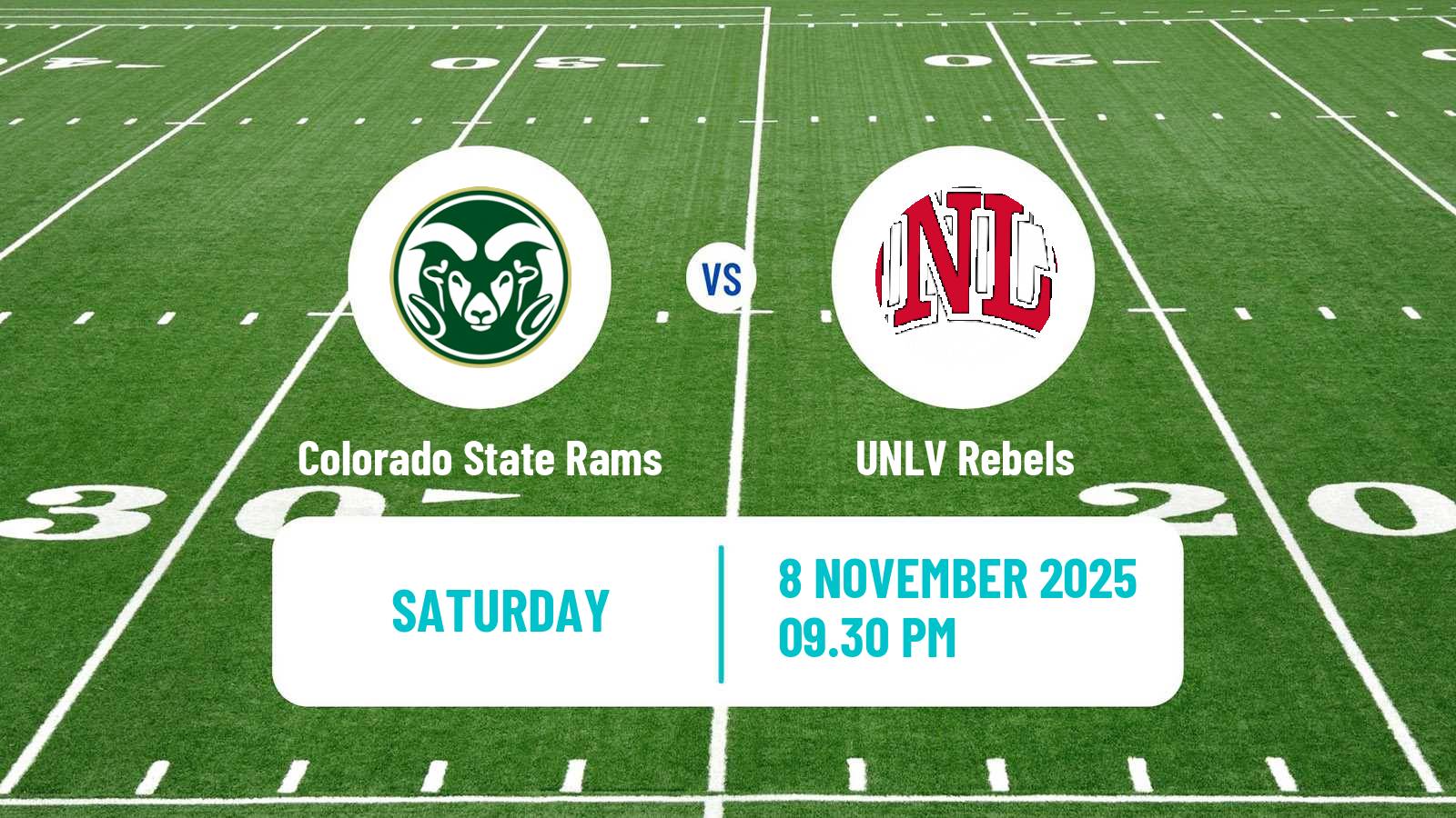 American football NCAA College Football Colorado State Rams - UNLV Rebels