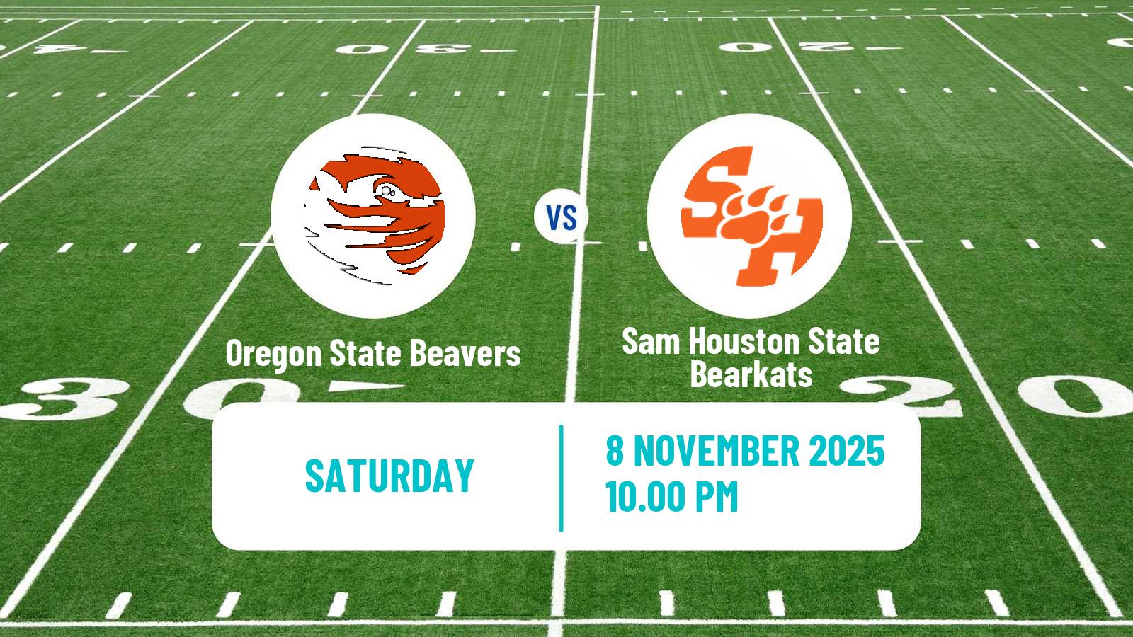 American football NCAA College Football Oregon State Beavers - Sam Houston State Bearkats