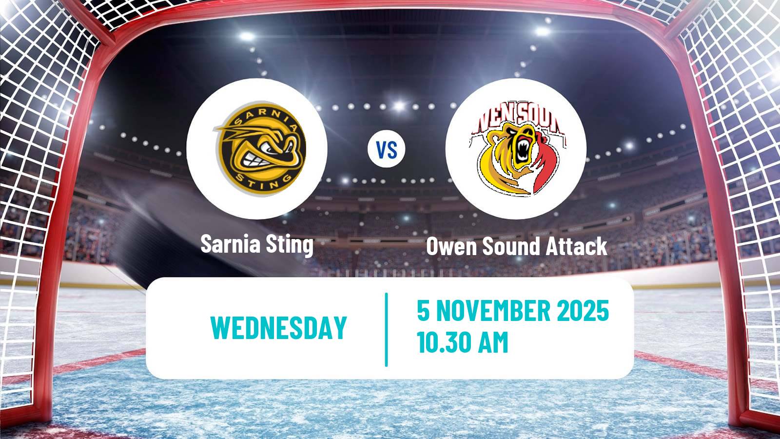 Hockey OHL Sarnia Sting - Owen Sound Attack
