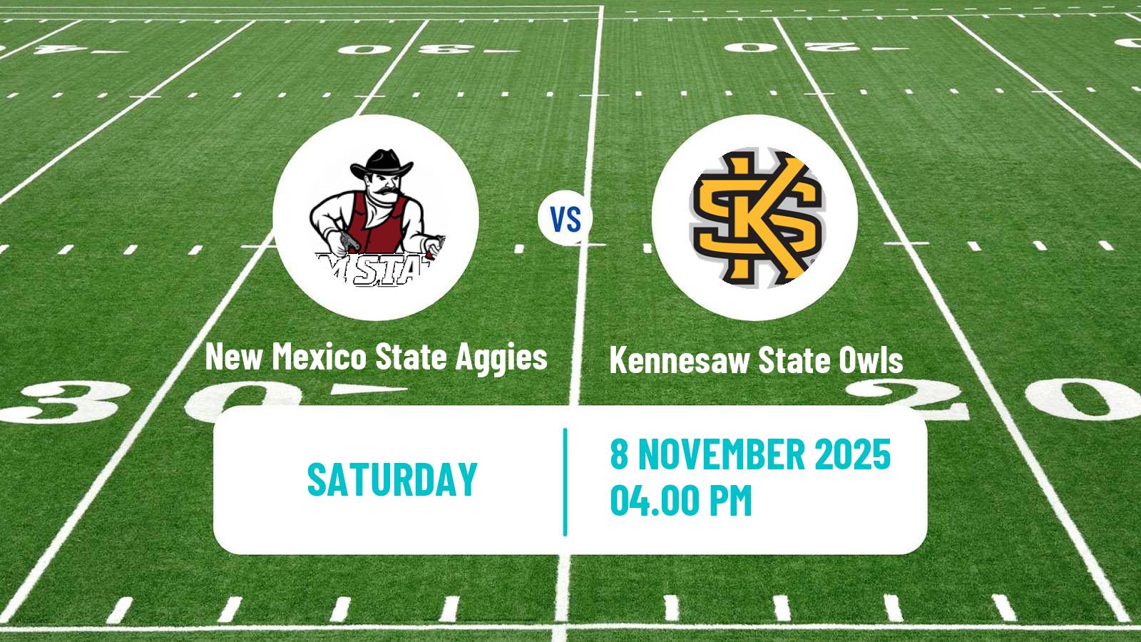 American football NCAA College Football New Mexico State Aggies - Kennesaw State Owls