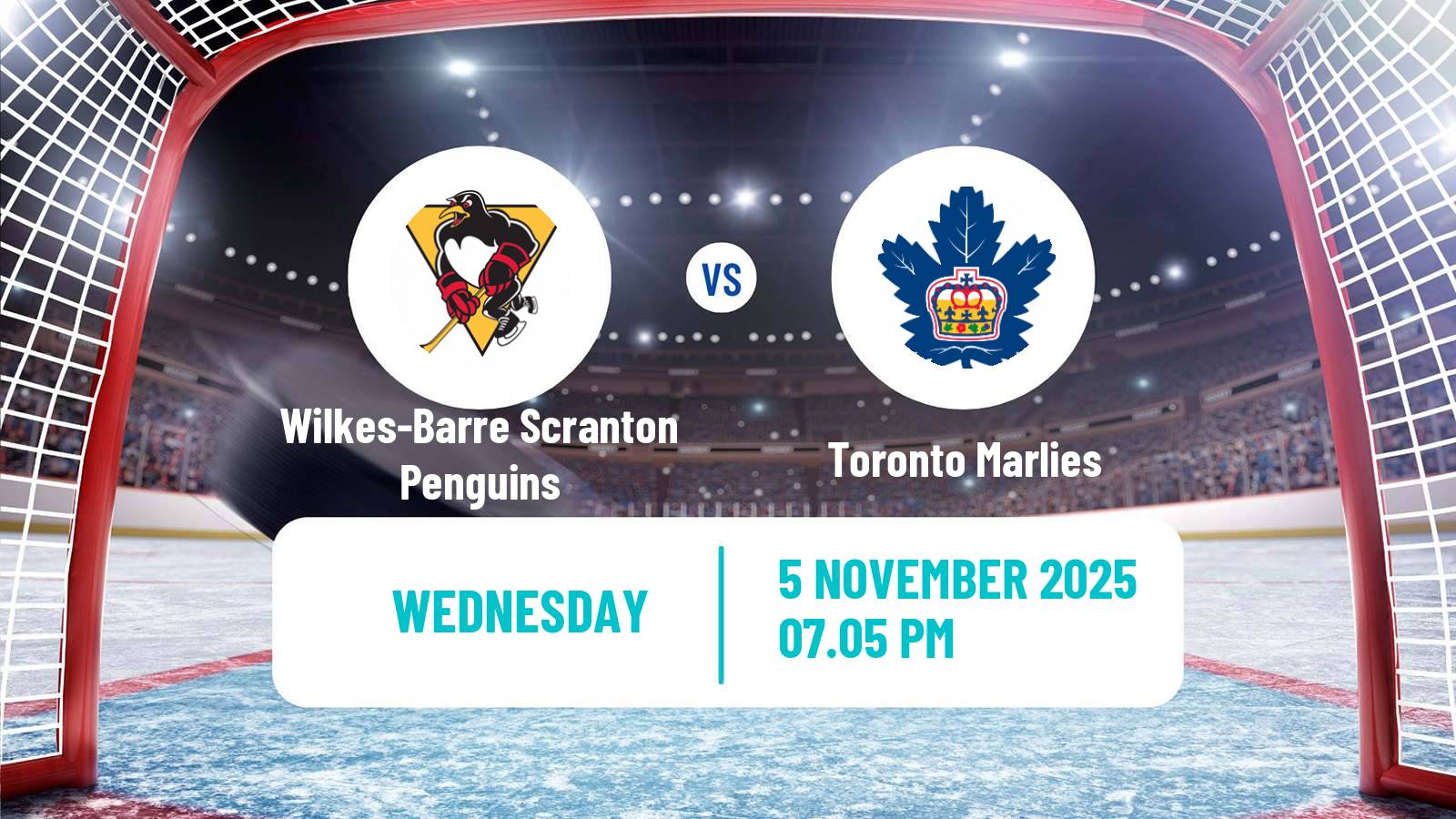Hockey AHL Wilkes-Barre Scranton Penguins - Toronto Marlies