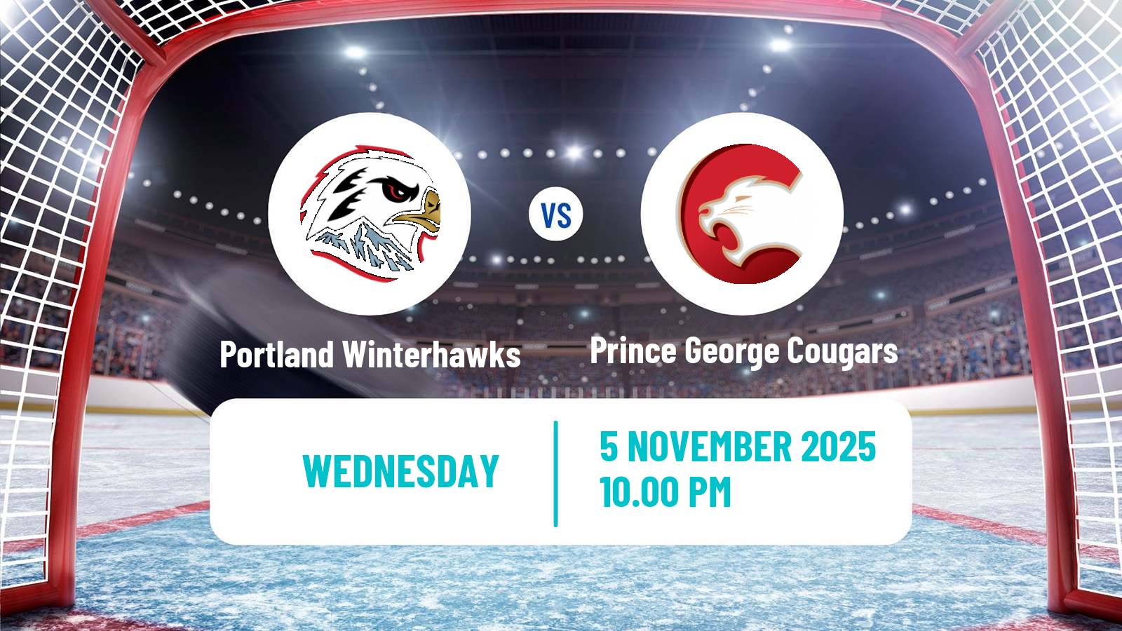Hockey WHL Portland Winterhawks - Prince George Cougars