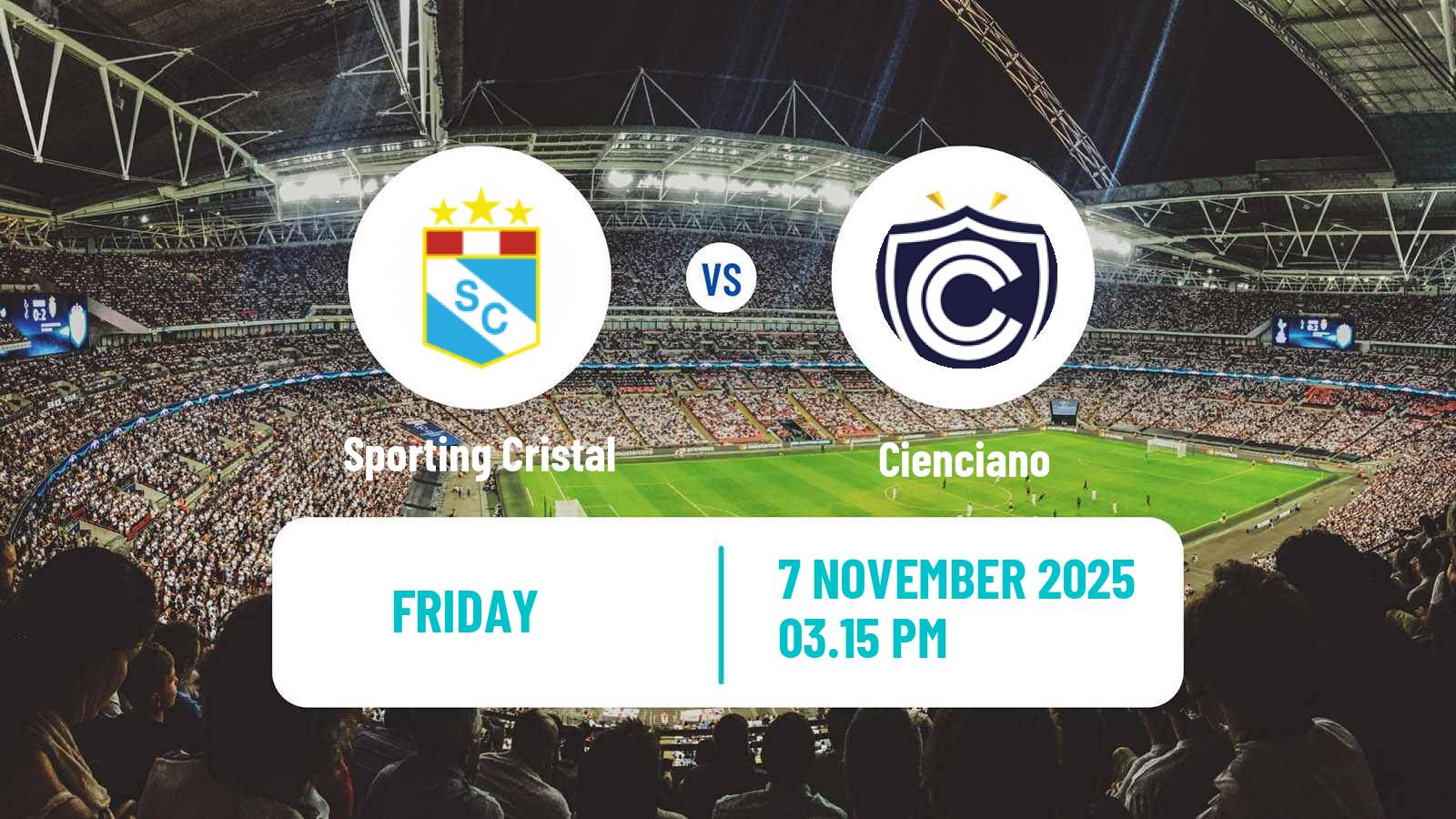Football Peruvian Liga 1 Sporting Cristal - Cienciano