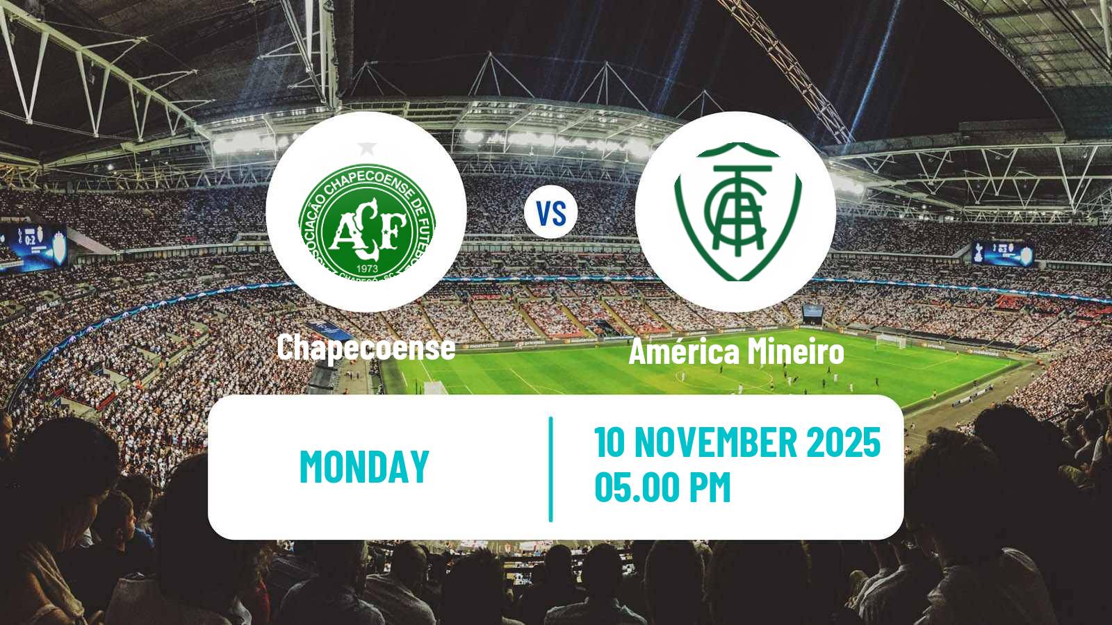 Football Brazilian Serie B Chapecoense - América Mineiro