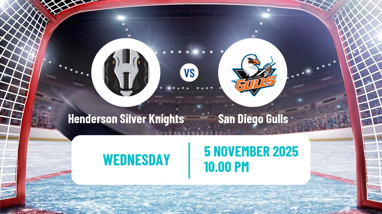 Hockey AHL Henderson Silver Knights - San Diego Gulls