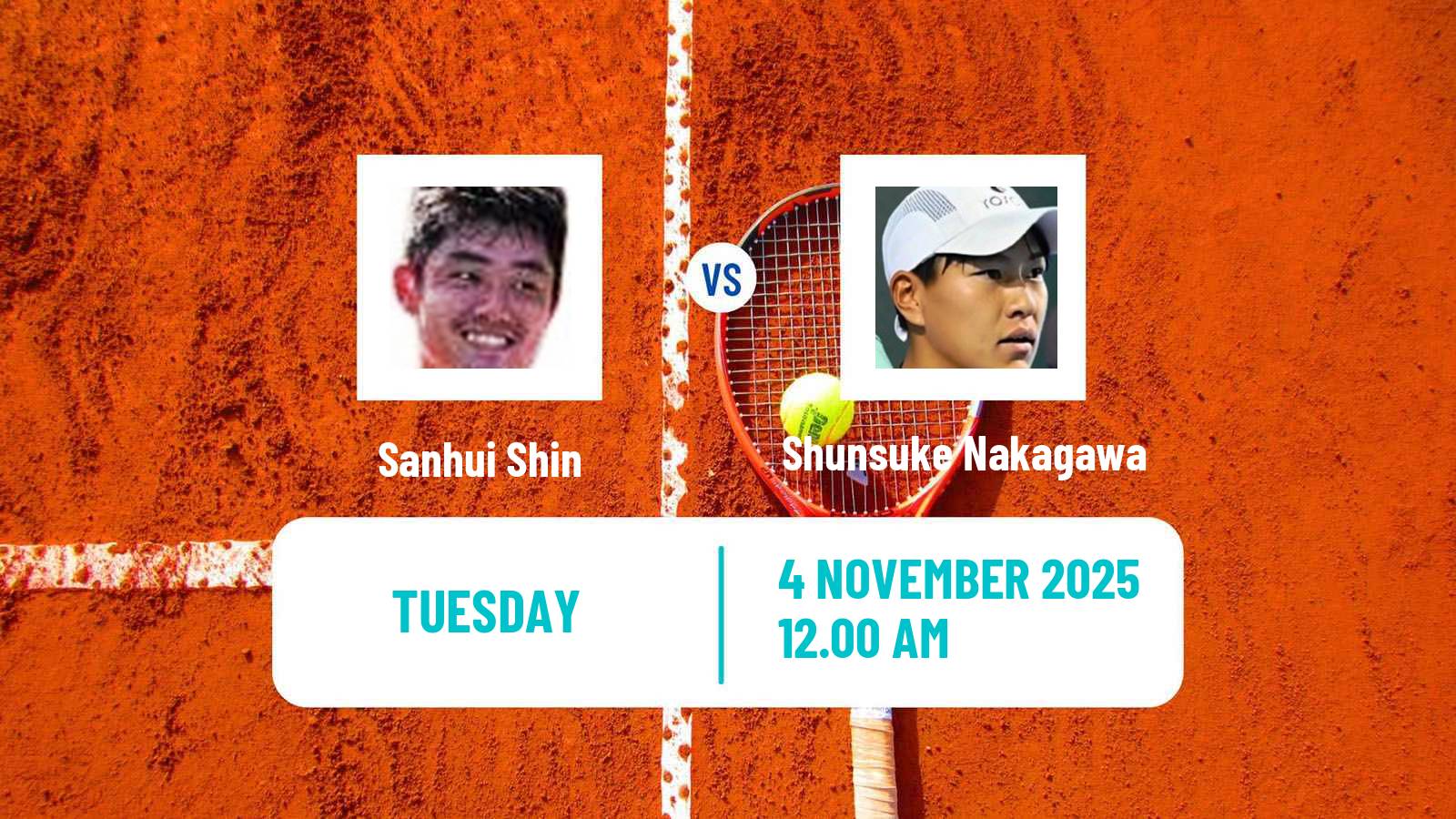 Tennis Matsuyama Challenger Men Sanhui Shin - Shunsuke Nakagawa
