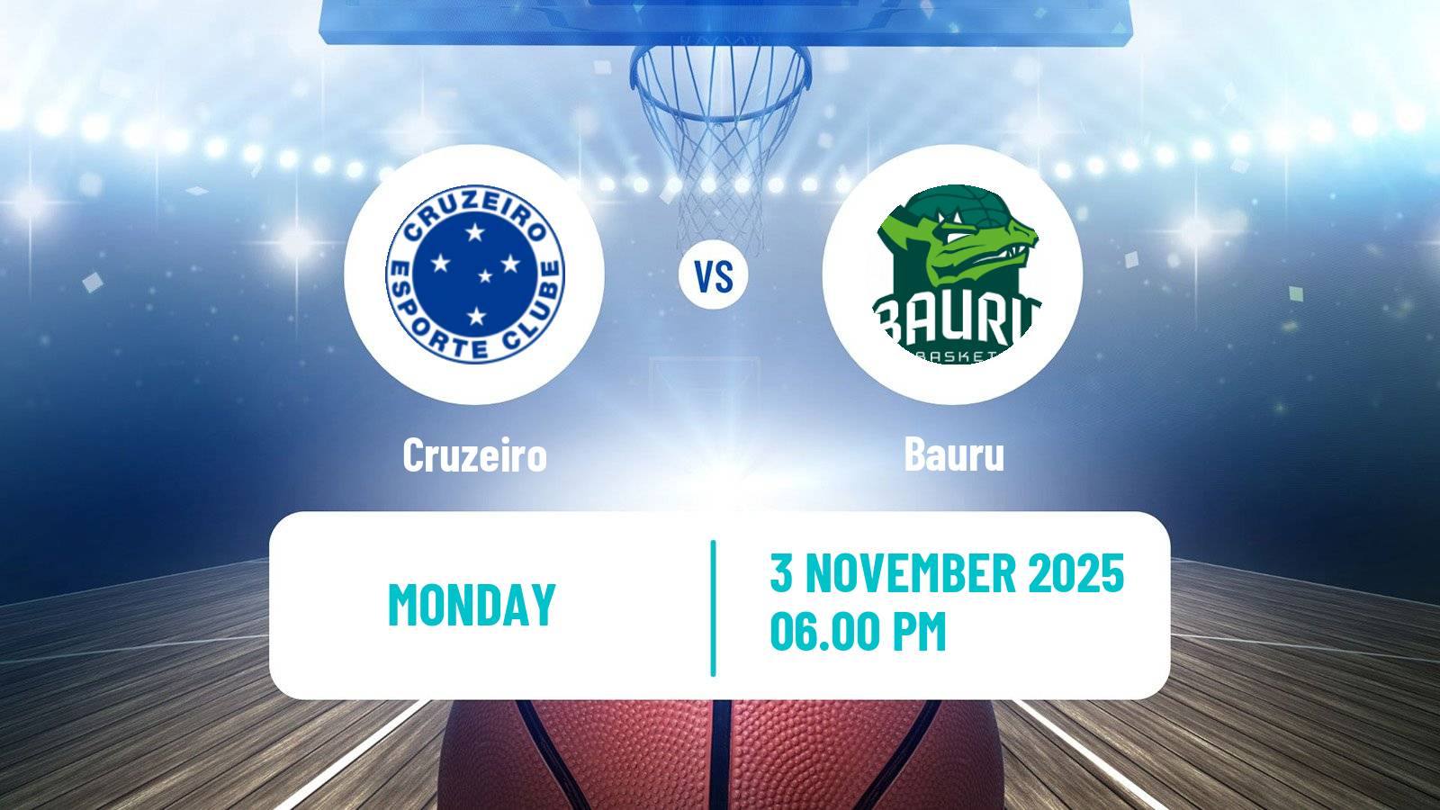 Basketball Brazilian NBB Cruzeiro - Bauru