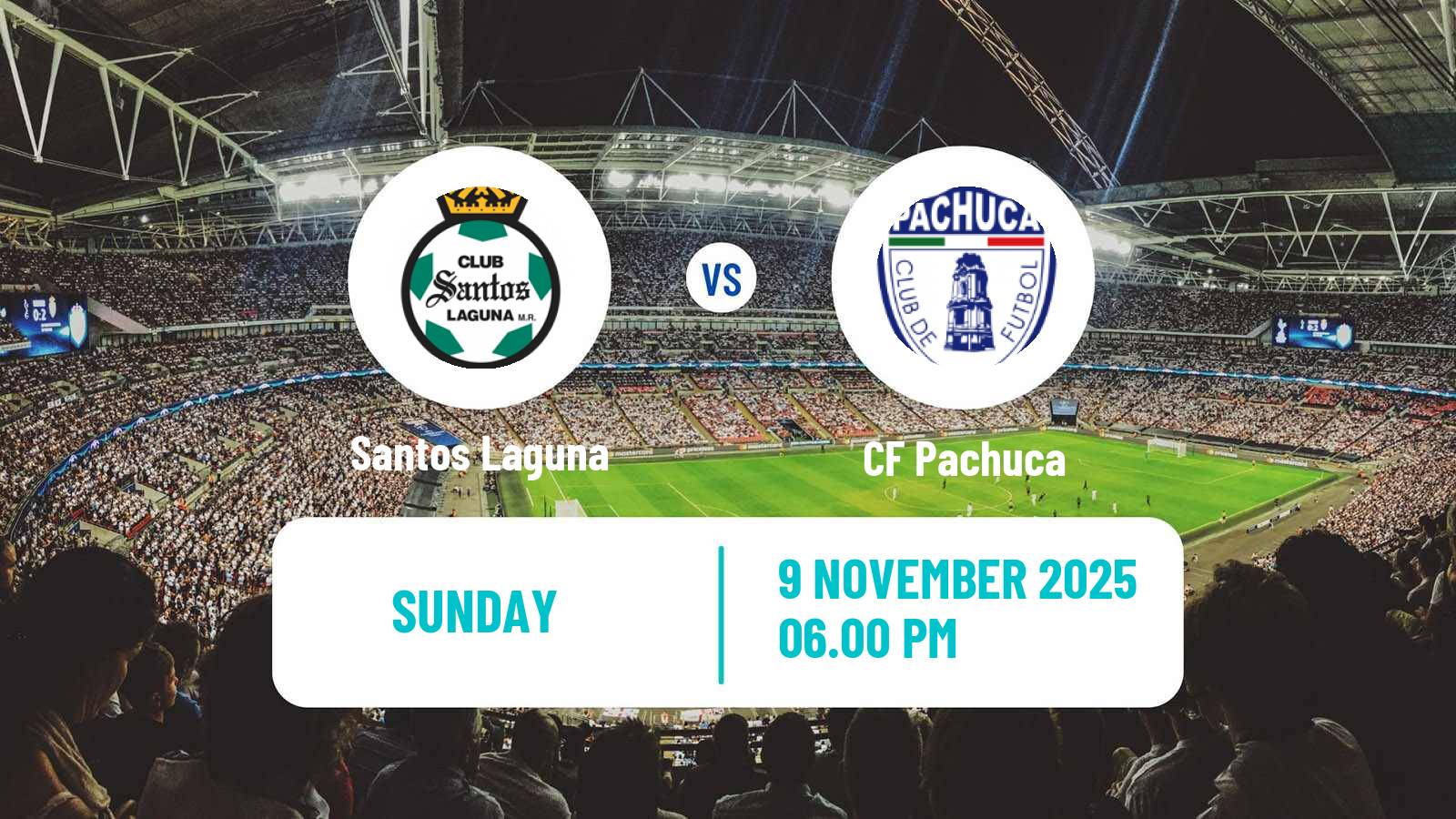 Football Mexican Liga MX Santos Laguna - Pachuca