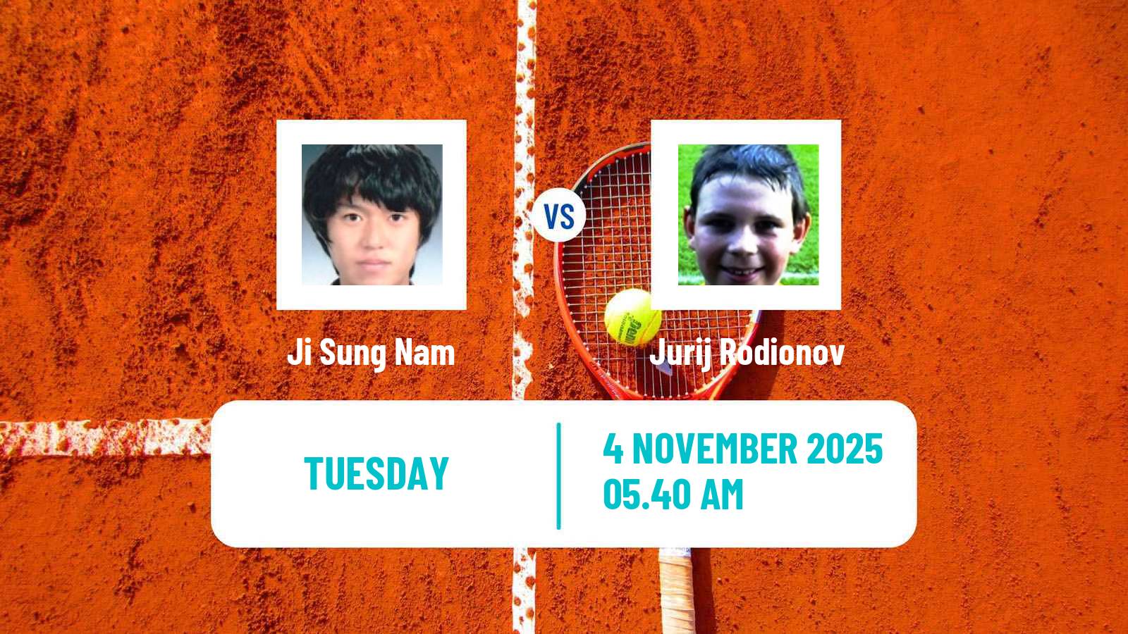 Tennis Taipei Challenger Men Ji Sung Nam - Jurij Rodionov