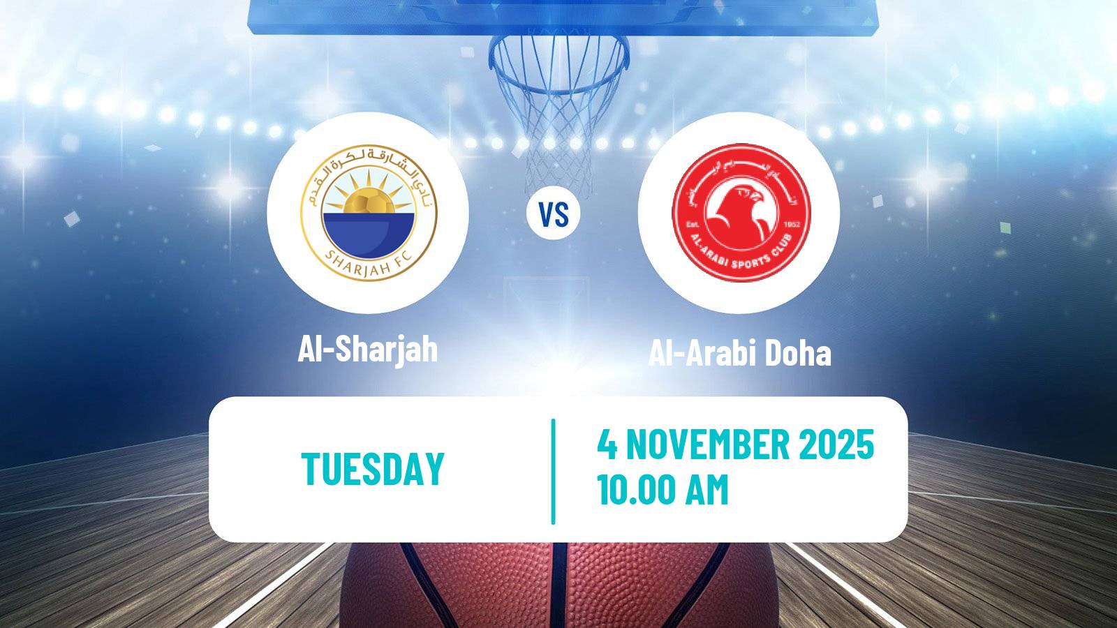 Basketball WASL Basketball Al-Sharjah - Al-Arabi Doha
