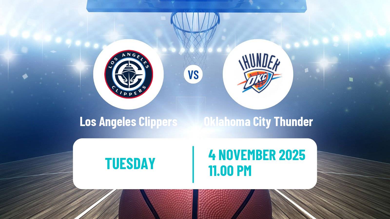 Basketball NBA Los Angeles Clippers - Oklahoma City Thunder