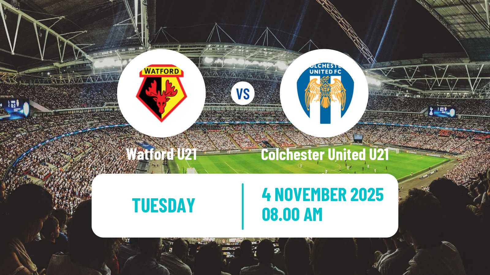 Football English Professional Development League Watford U21 - Colchester United U21