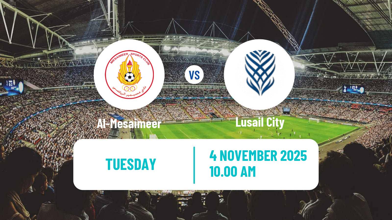 Football Qatar Division 2 Al-Mesaimeer - Lusail City