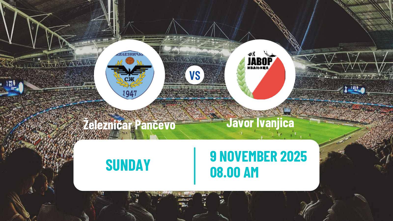 Football Serbian Superliga Železničar Pančevo - Javor Ivanjica
