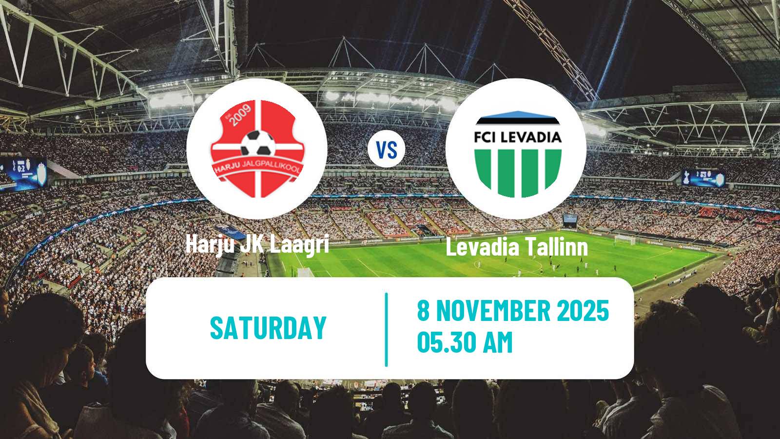 Football Estonian Meistriliiga Harju JK Laagri - Levadia Tallinn
