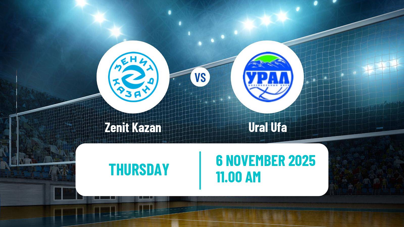 Volleyball Russian Super League Volleyball Zenit Kazan - Ural Ufa