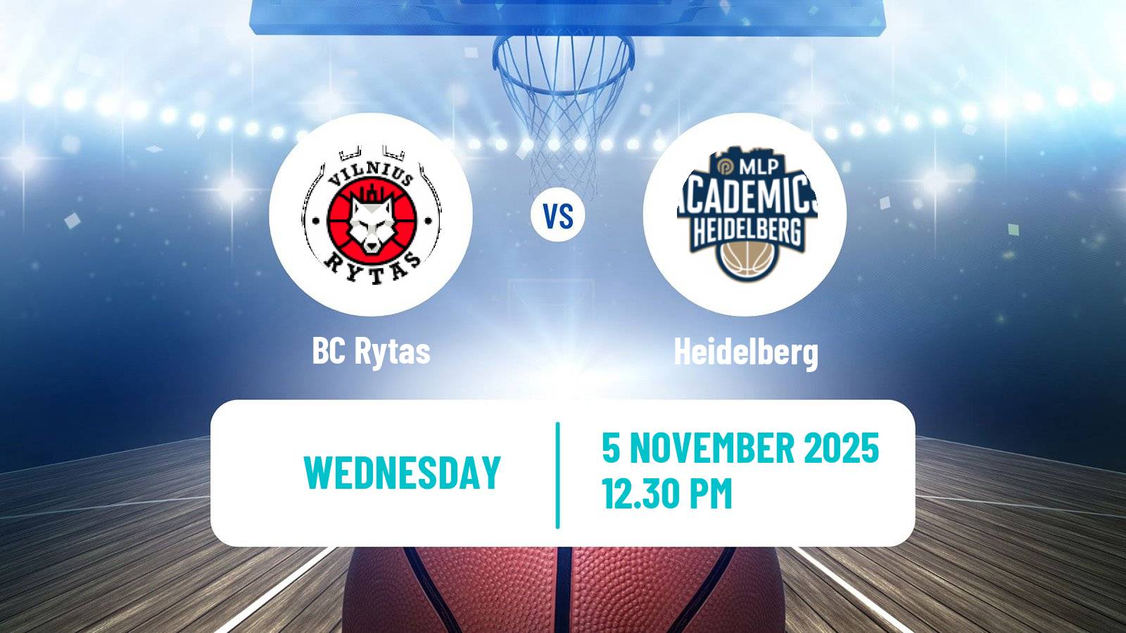 Basketball Champions League Basketball Rytas - Heidelberg