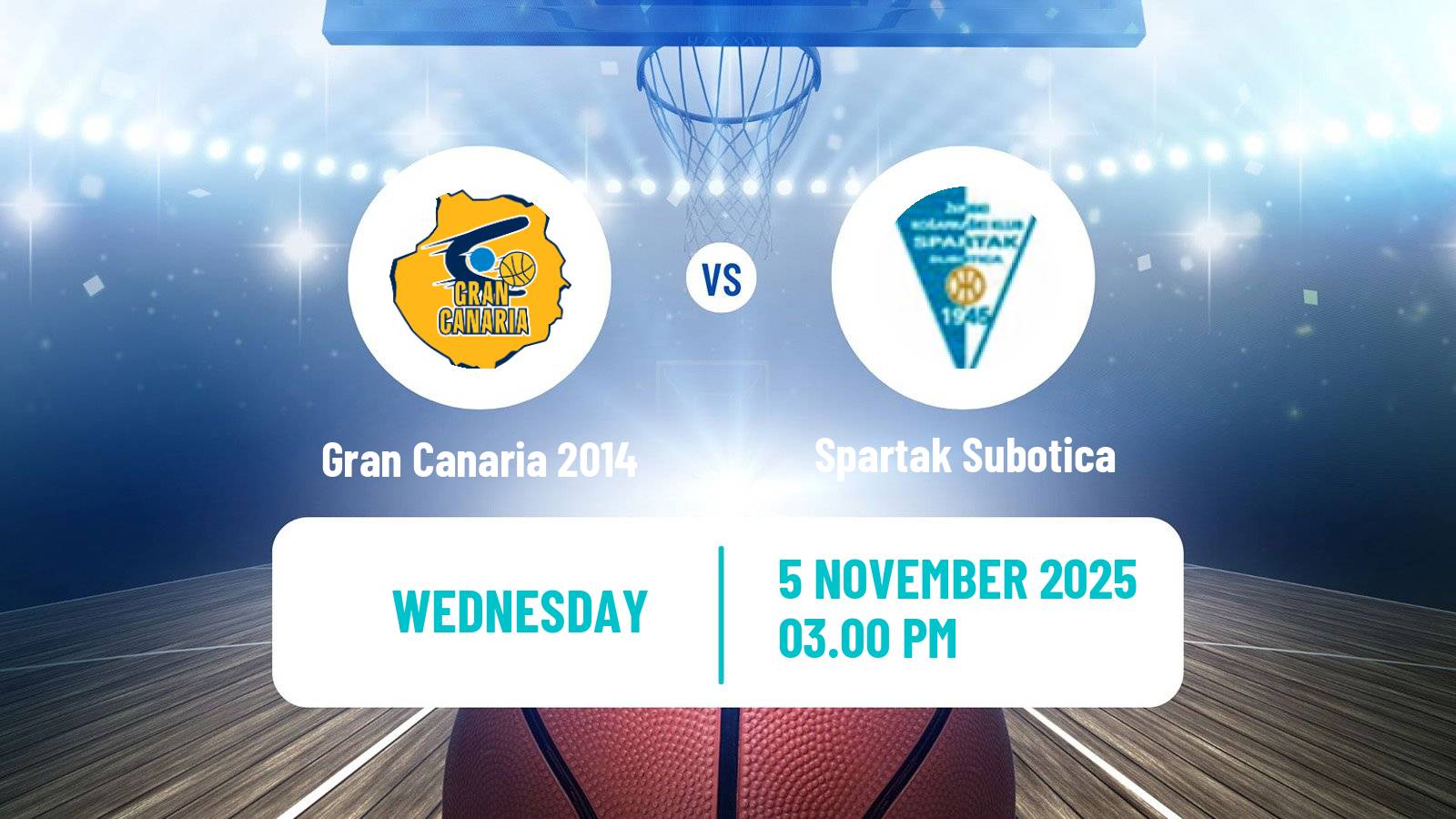 Basketball Champions League Basketball Gran Canaria 2014 - Spartak Subotica