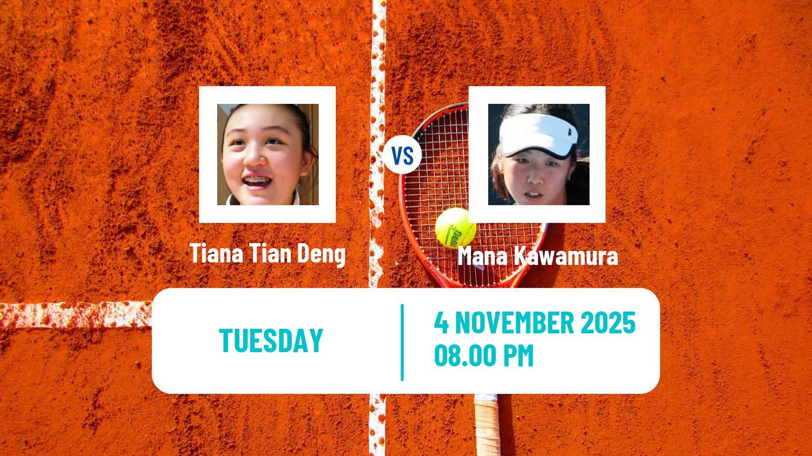 Tennis ITF W35 Hamamatsu Women Tiana Tian Deng - Mana Kawamura
