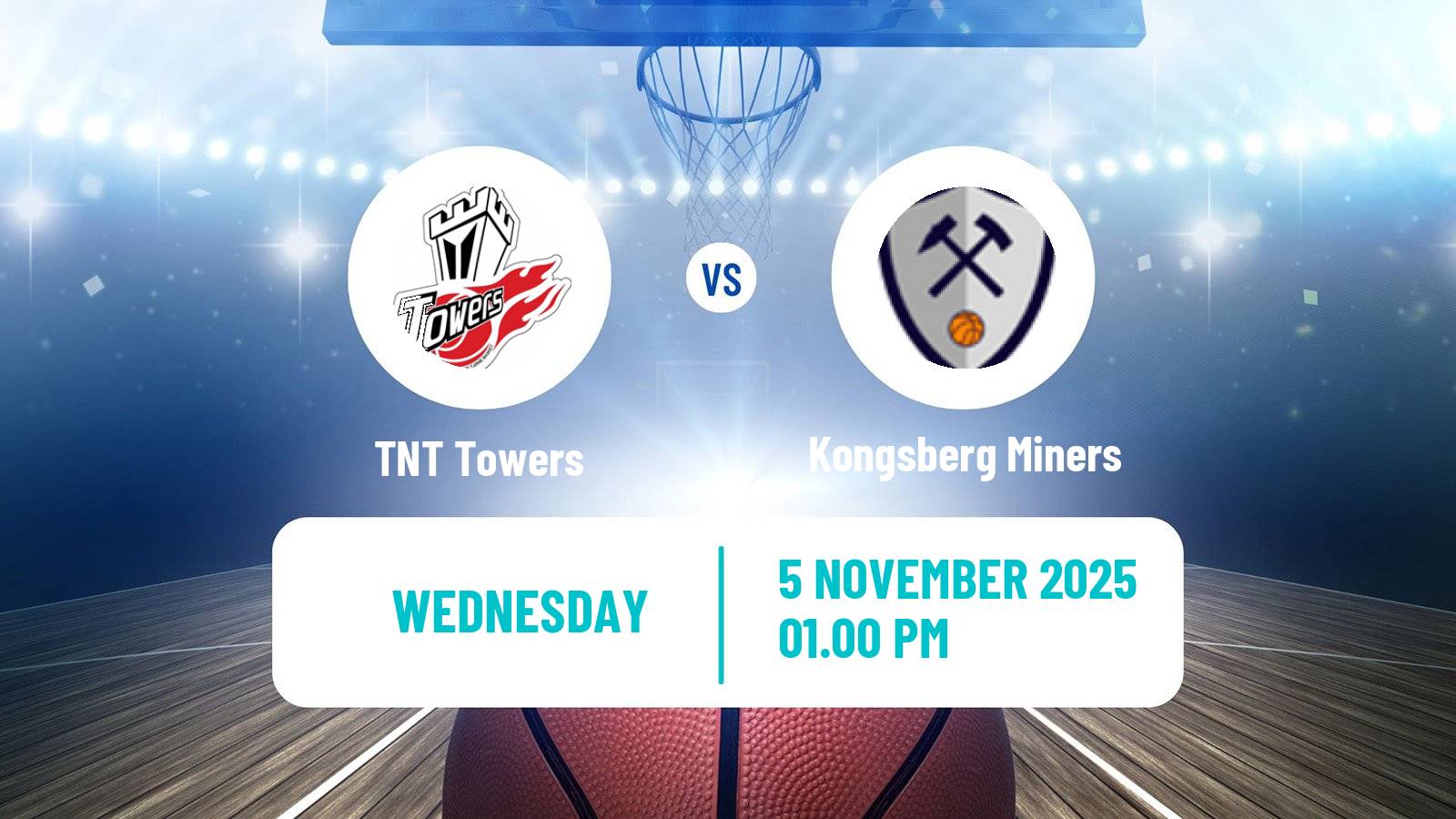 Basketball Norwegian BLNO TNT Towers - Kongsberg Miners
