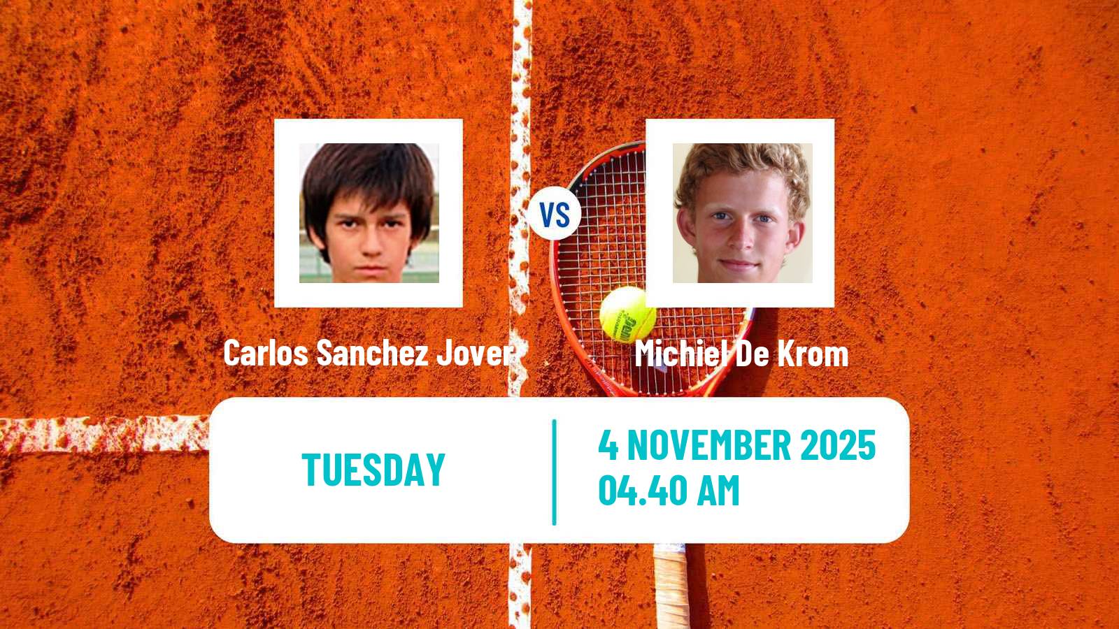 Tennis ITF M25 Valencia Men Carlos Sanchez Jover - Michiel De Krom