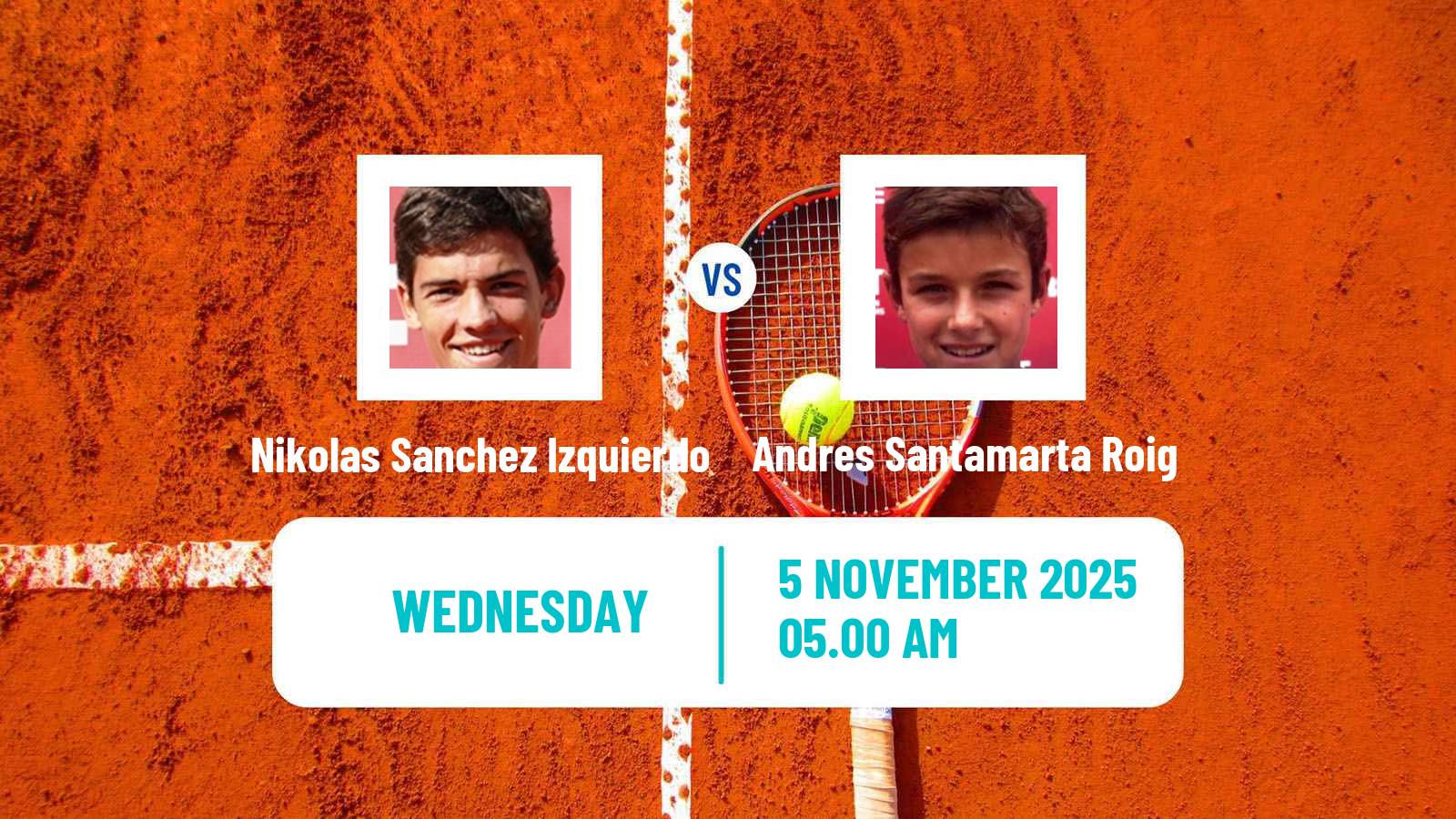 Tennis ITF M25 Valencia Men Nikolas Sanchez Izquierdo - Andres Santamarta Roig
