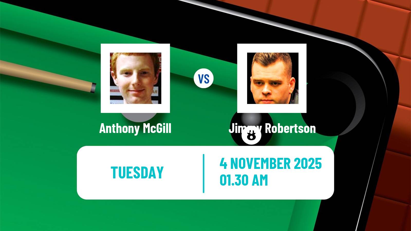 Snooker International Championship Anthony McGill - Jimmy Robertson