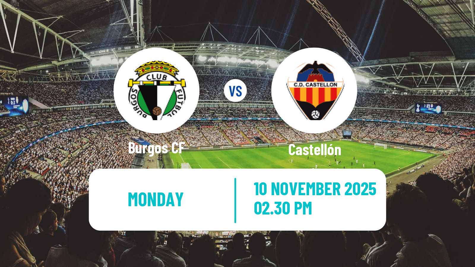 Football Spanish LaLiga2 Burgos - Castellón