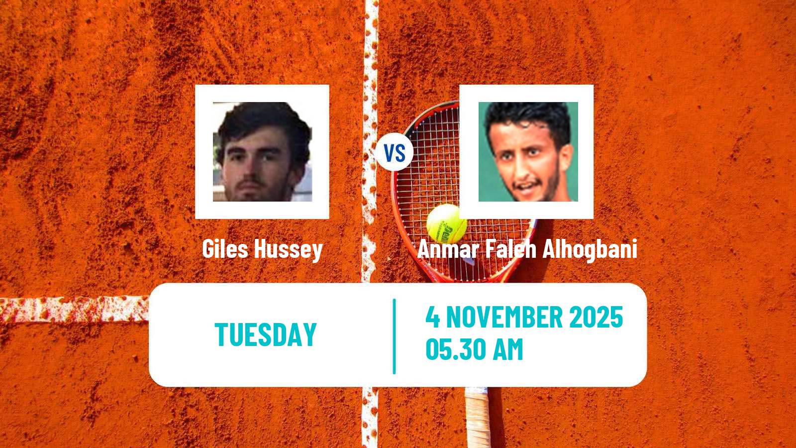 Tennis ITF M15 Manama Men Giles Hussey - Anmar Faleh Alhogbani