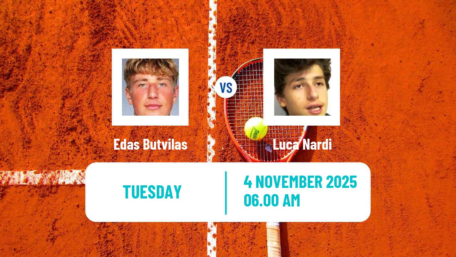 Tennis Helsinki Challenger Men Edas Butvilas - Luca Nardi
