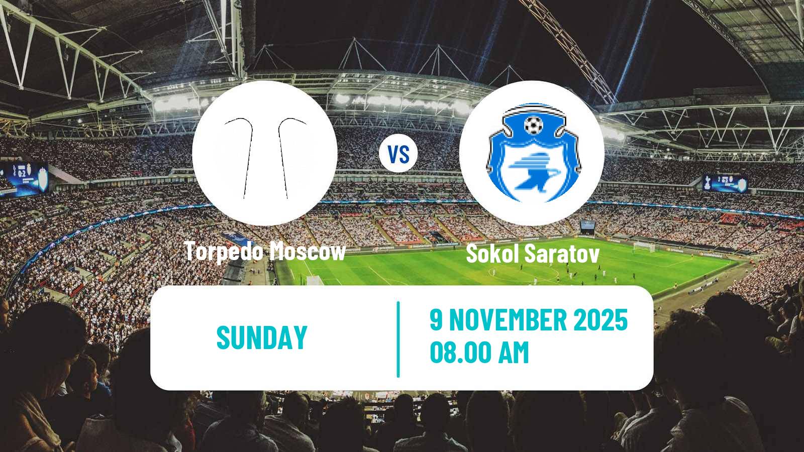 Football Russian FNL Torpedo Moscow - Sokol Saratov