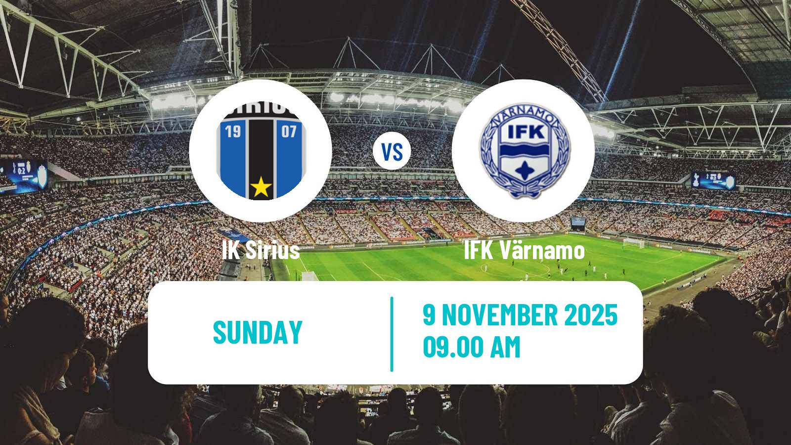 Football Swedish Allsvenskan Sirius - Värnamo