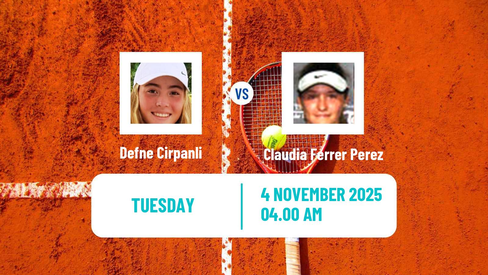 Tennis ITF W15 Castellon Women Defne Cirpanli - Claudia Ferrer Perez