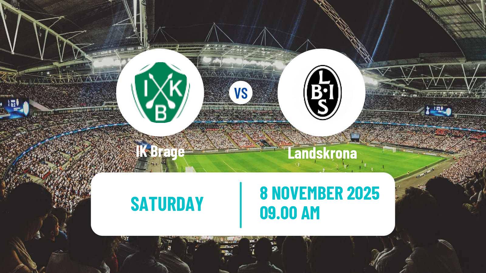 Football Swedish Superettan Brage - Landskrona