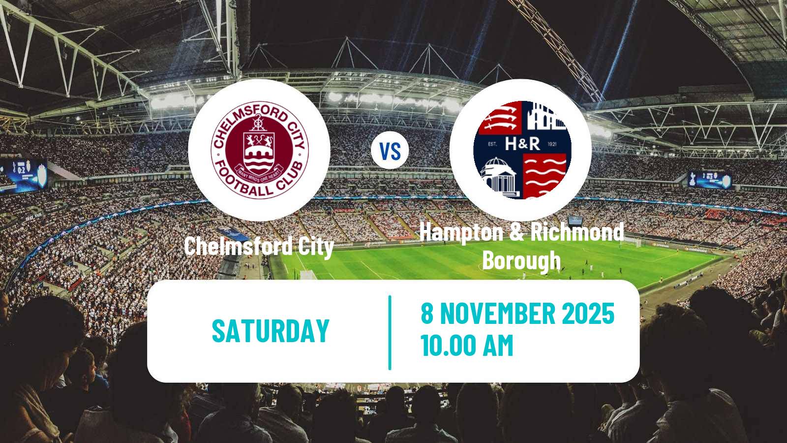 Football English National League South Chelmsford City - Hampton & Richmond Borough