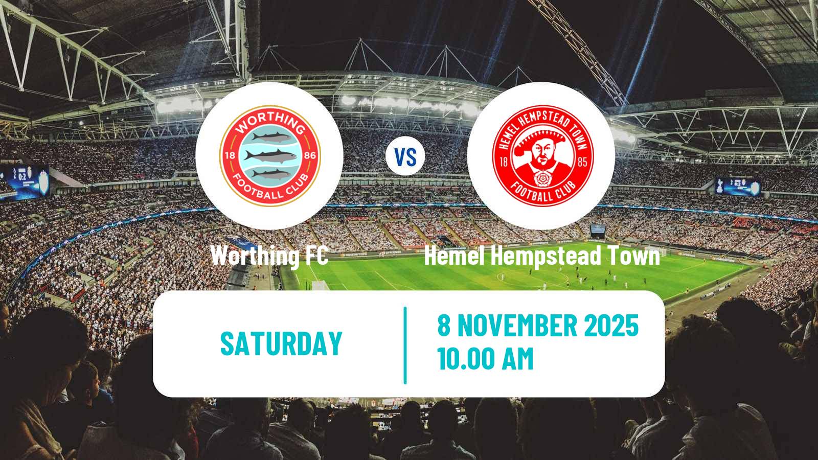 Football English National League South Worthing - Hemel Hempstead Town