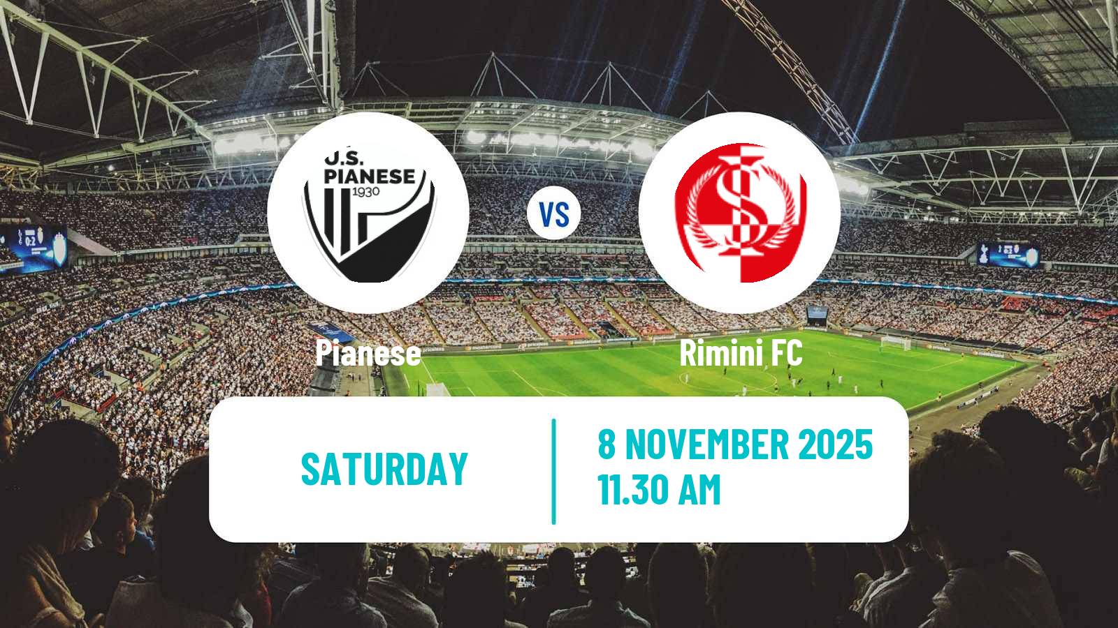 Football Italian Serie C Group B Pianese - Rimini