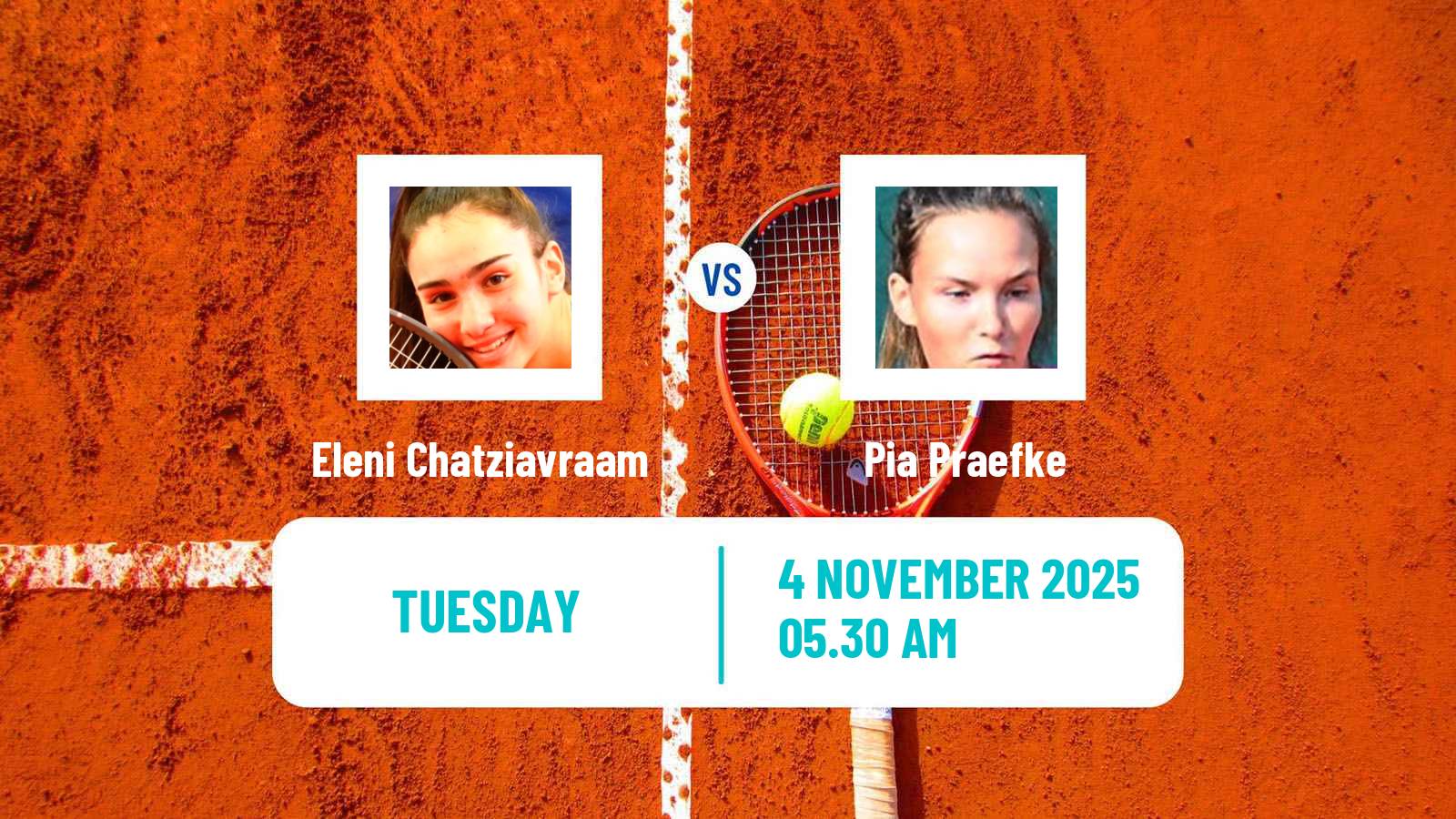 Tennis ITF W15 Heraklion 7 Women Eleni Chatziavraam - Pia Praefke