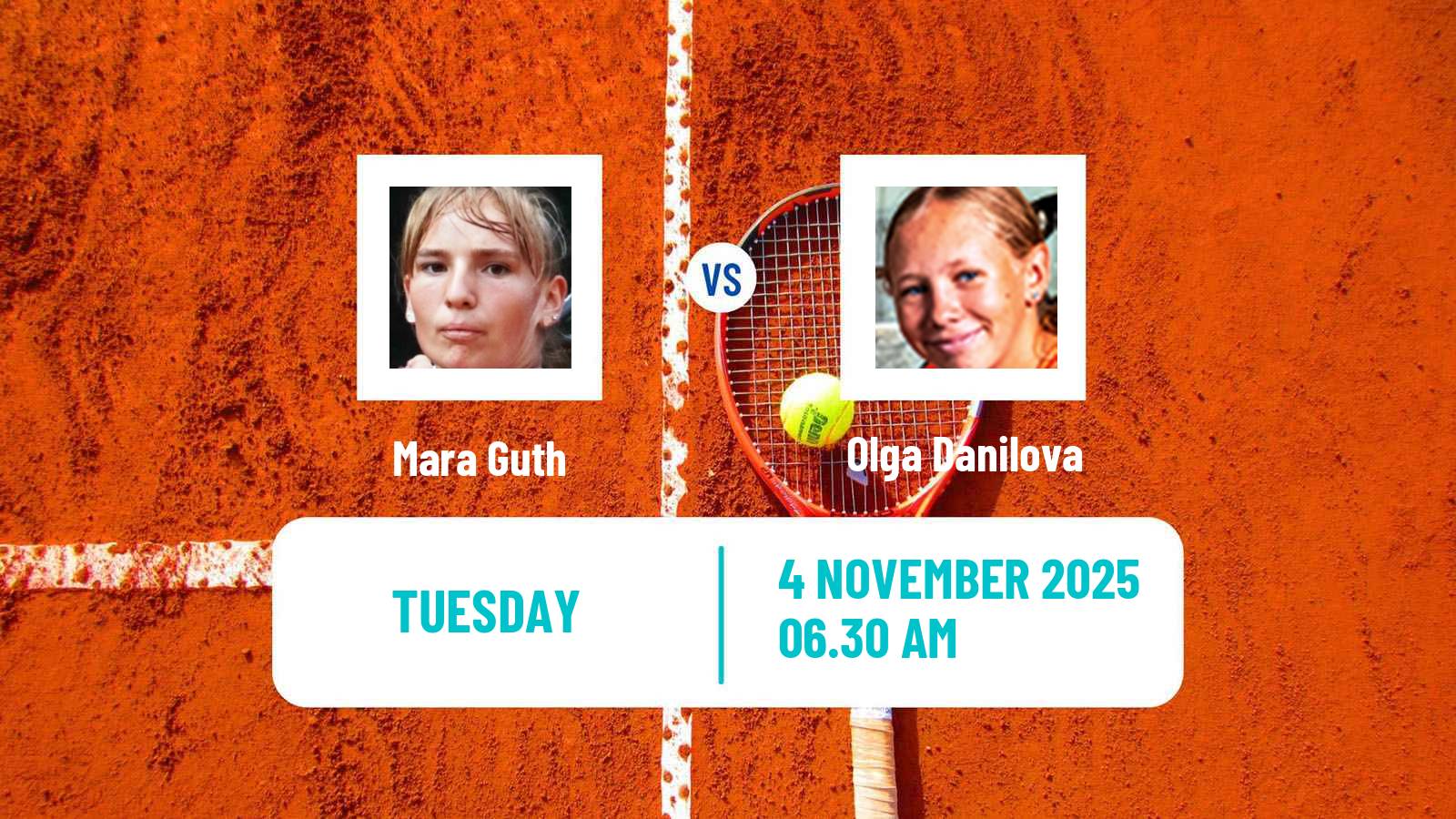 Tennis ITF W15 Monastir 38 Women Mara Guth - Olga Danilova