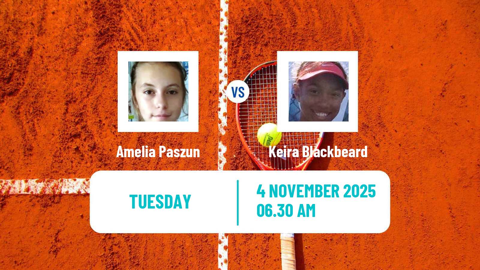 Tennis ITF W15 Monastir 38 Women Amelia Paszun - Keira Blackbeard